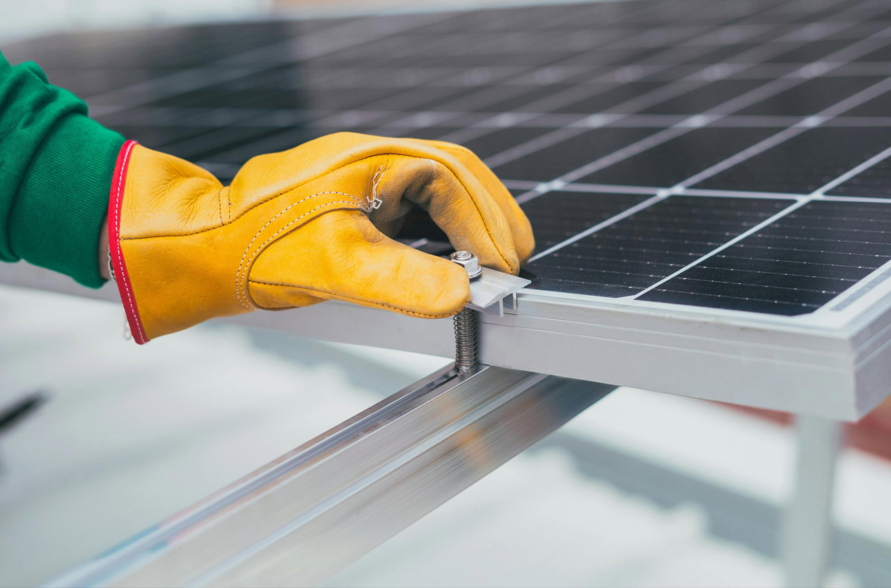Solar infrastructure supporting eco-friendly power at The Sanctuary Estate