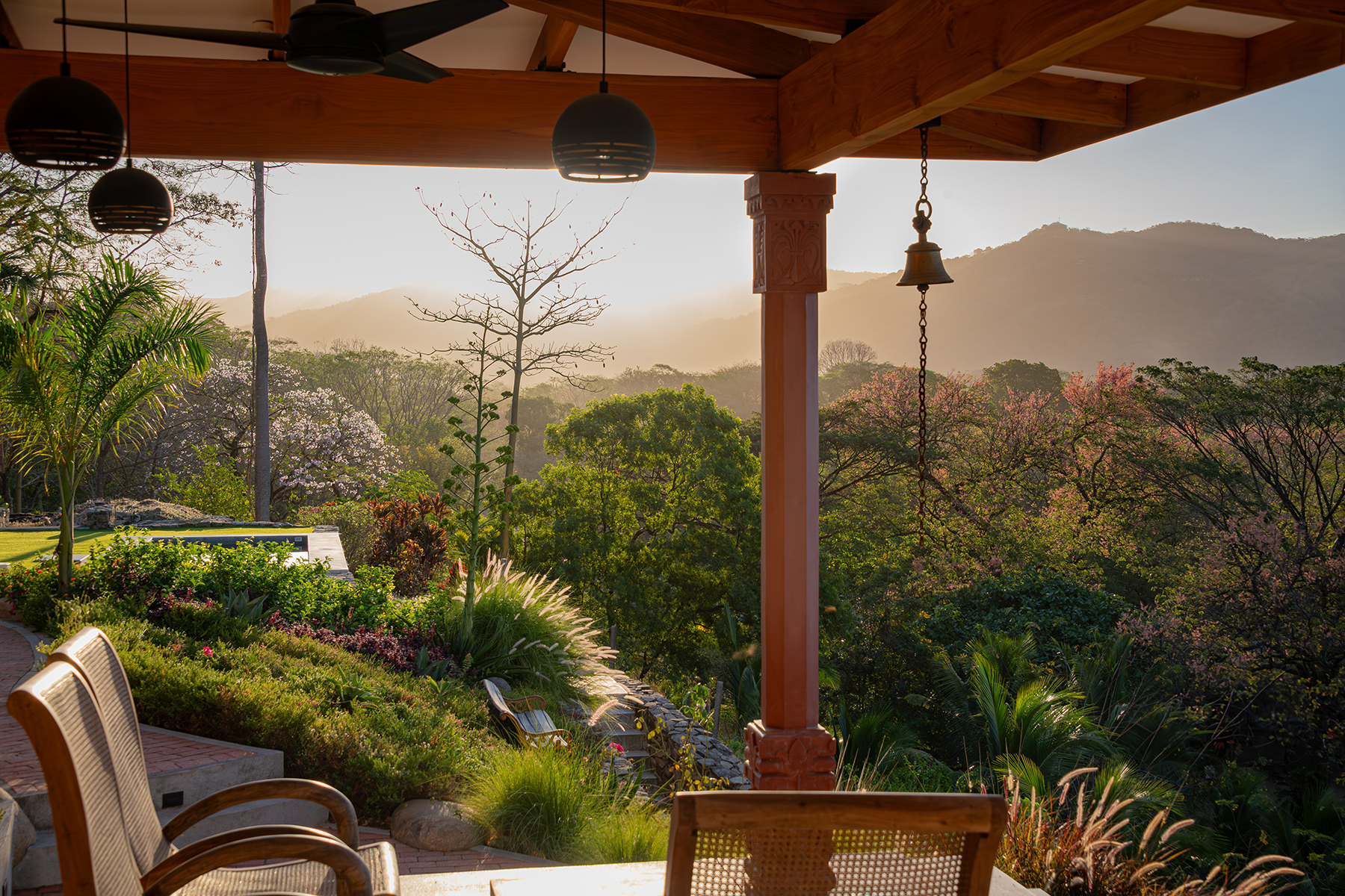 veranda sunrise mountain view — The Sanctuary Estate, Nosara, Costa Rica